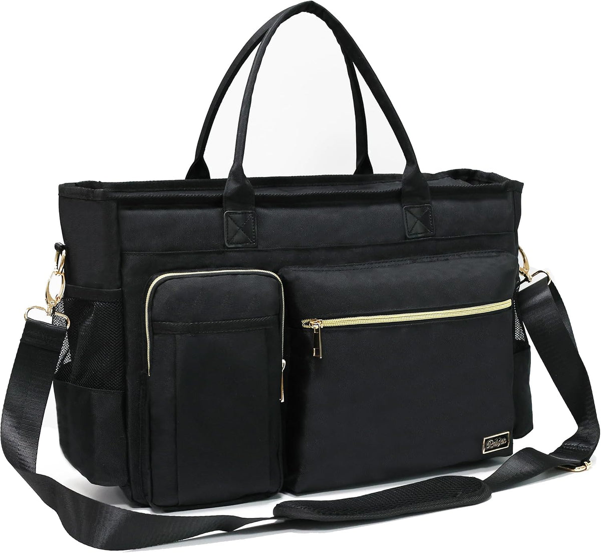 Nurse Tote Bag for Work with Padded 15.6” Laptop Sleeve, Medical Supplies Shoulder Bag for Home Health Care