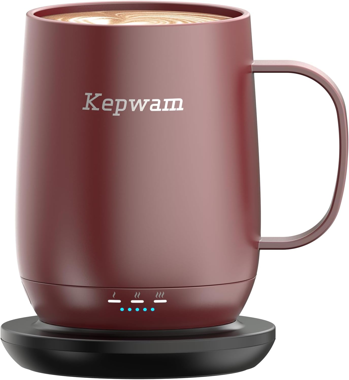 Self-Heating Coffee Mug T2, 16oz Electric Heated Mug Hot Up to 149℉ | No App, 3 Temp Settings to Keep Coffee Warm, Long-Lasting Battery for Office & Home,Auto Shut-Off, Ideal Gift for Men & Women