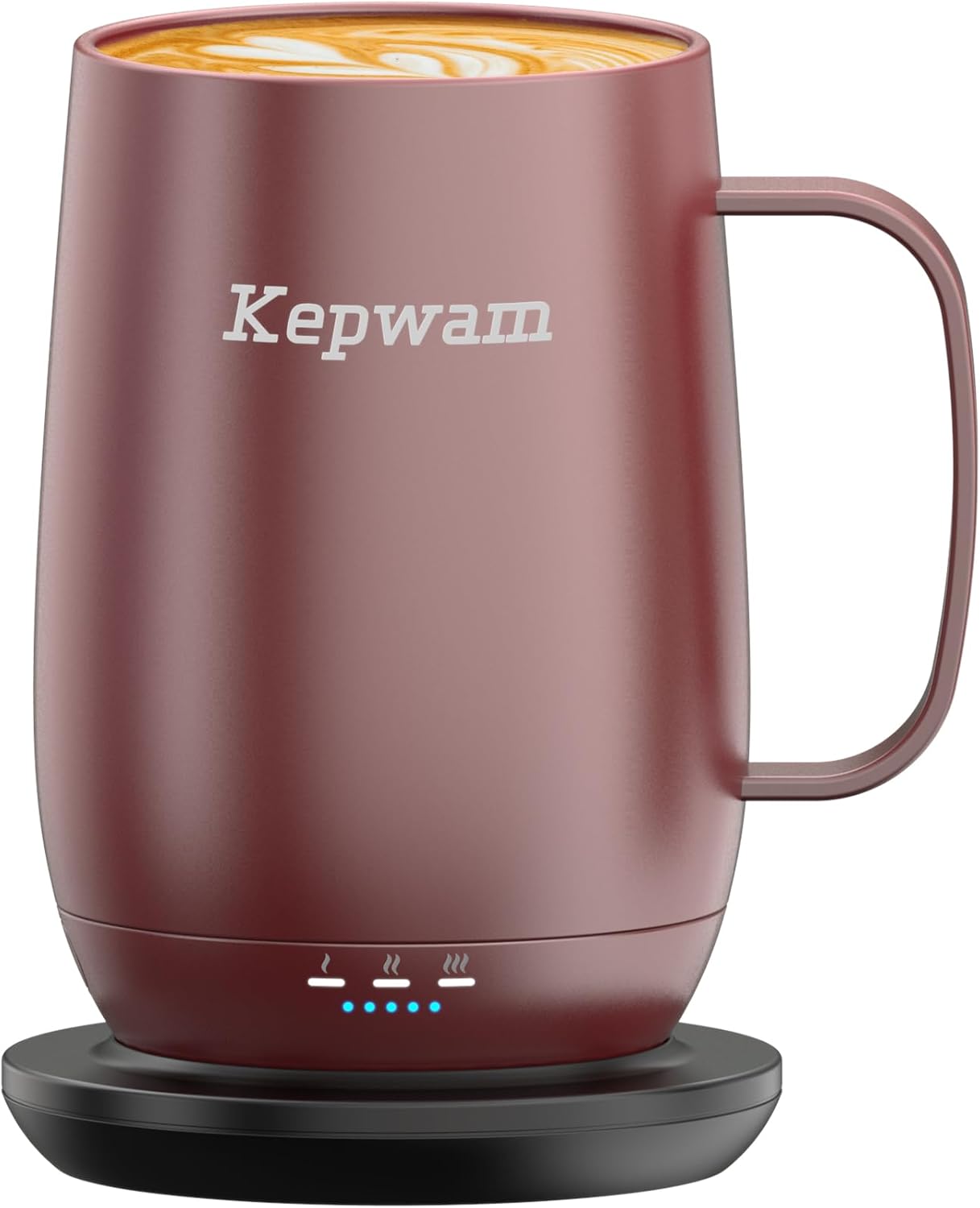 Self-Heating Coffee Mug T2, 16oz Electric Heated Mug Hot Up to 149℉ | No App, 3 Temp Settings to Keep Coffee Warm, Long-Lasting Battery for Office & Home,Auto Shut-Off, Ideal Gift for Men & Women