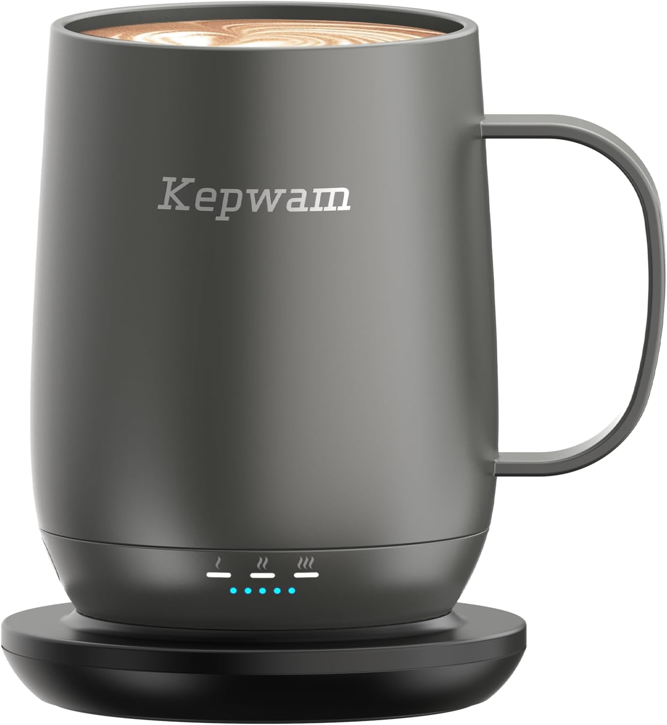Self-Heating Coffee Mug T2, 16oz Electric Heated Mug Hot Up to 149℉ | No App, 3 Temp Settings to Keep Coffee Warm, Long-Lasting Battery for Office & Home,Auto Shut-Off, Ideal Gift for Men & Women