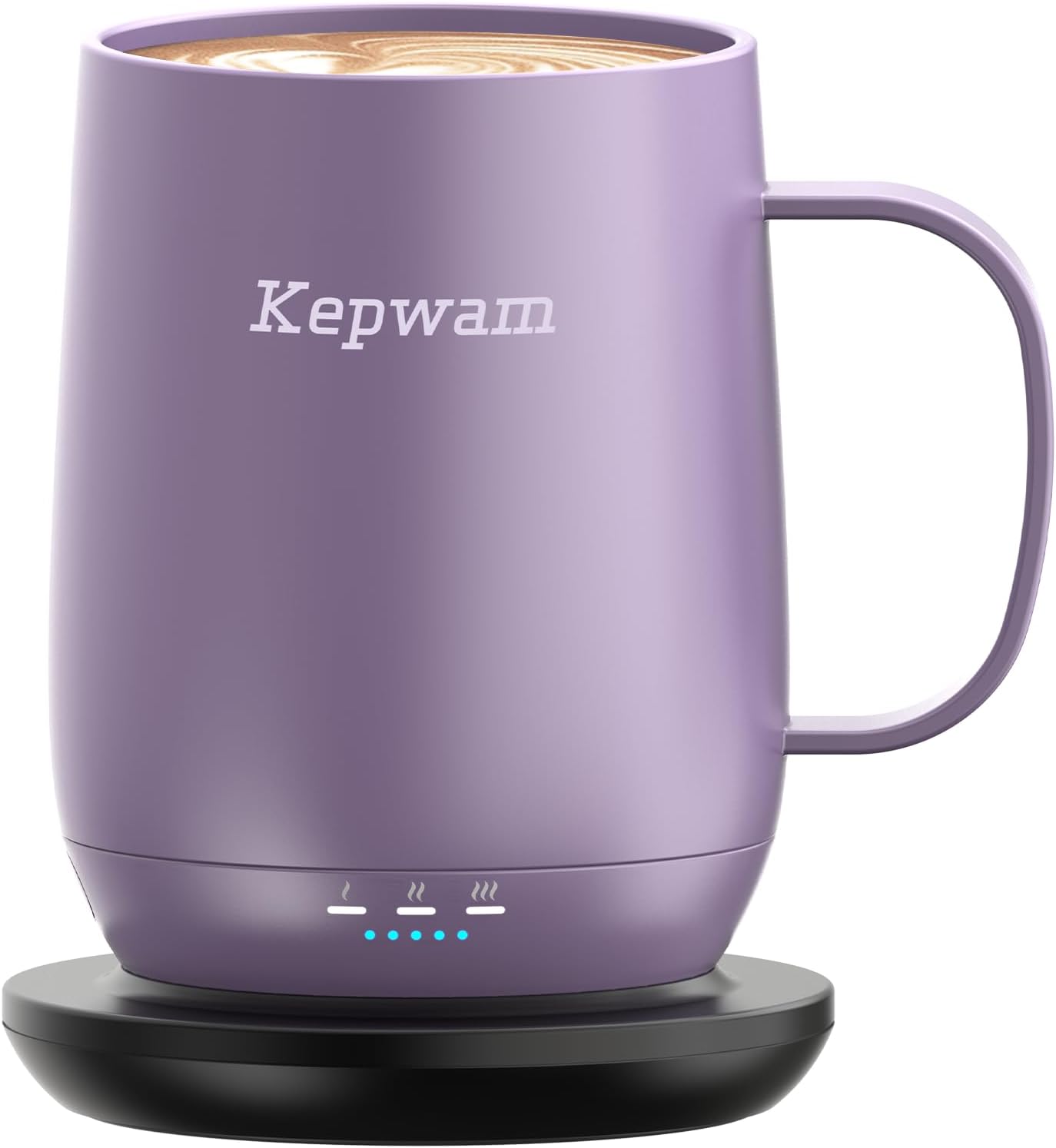 Self-Heating Coffee Mug T2, 16oz Electric Heated Mug Hot Up to 149℉ | No App, 3 Temp Settings to Keep Coffee Warm, Long-Lasting Battery for Office & Home,Auto Shut-Off, Ideal Gift for Men & Women