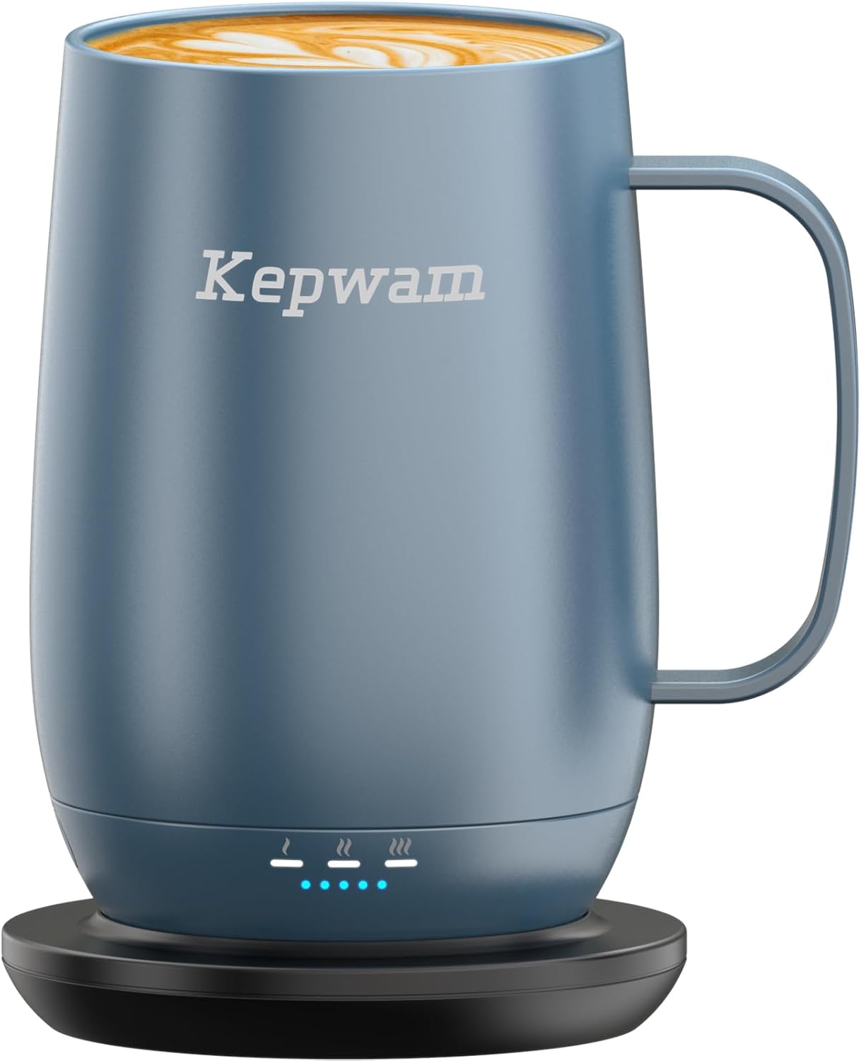 Self-Heating Coffee Mug T2, 16oz Electric Heated Mug Hot Up to 149℉ | No App, 3 Temp Settings to Keep Coffee Warm, Long-Lasting Battery for Office & Home,Auto Shut-Off, Ideal Gift for Men & Women