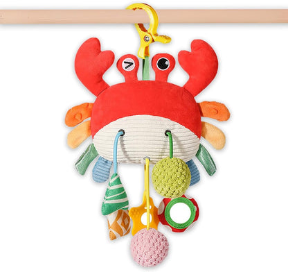 Crab Car Seat & Stroller Toy for Babies 0-12 Months