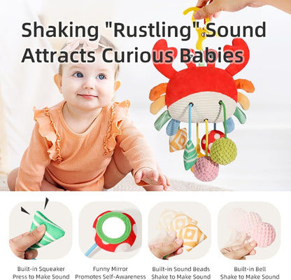 Crab Car Seat & Stroller Toy for Babies 0-12 Months