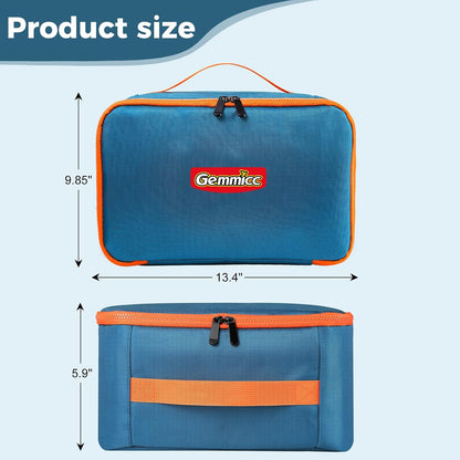 Toy Carry Case,Magnetic Tiles Storage Bag, Water Resistant Oxford Cloth Organizer, Box Storage Bin for Playroom, Classroom,Home Organization(Blue)