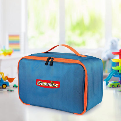 Toy Carry Case,Magnetic Tiles Storage Bag, Water Resistant Oxford Cloth Organizer, Box Storage Bin for Playroom, Classroom,Home Organization(Blue)