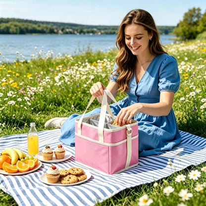 Drink Carrier Bag for 40oz Tumblers with Handle - Insulated Drink Carrier Bag & 4 Compartment Drink Bag, Removable Drink Holder Bag Caddy with Adjustable Shoulder Strap for Car, Delivery, Travel