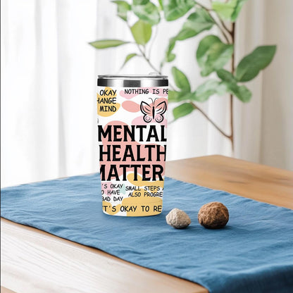 Mental Health 20 oz Tumbler Travel Cup, Positive Quotes Mental Health Gifts | Coffee Tumbler with Lid Insulated Tumblers, Coffee Cups for Cold Hot Drinks Therapist Gifts for Mom Besties Women