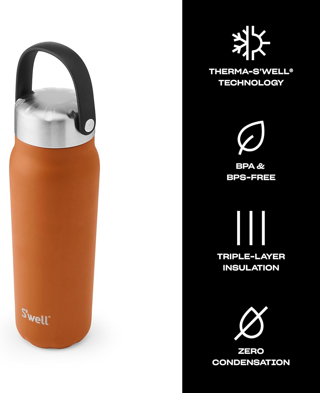 Recycled Stainless Steel Explorer with Insulated Lid and Handle, 32oz, Green Jasper, Triple Layered Vacuum Insulated Containers Keeps Drinks Cold for 42 Hours and Hot for 10