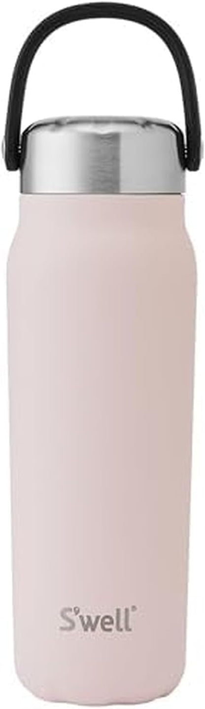 Recycled Stainless Steel Explorer with Insulated Lid and Handle, 32oz, Green Jasper, Triple Layered Vacuum Insulated Containers Keeps Drinks Cold for 42 Hours and Hot for 10