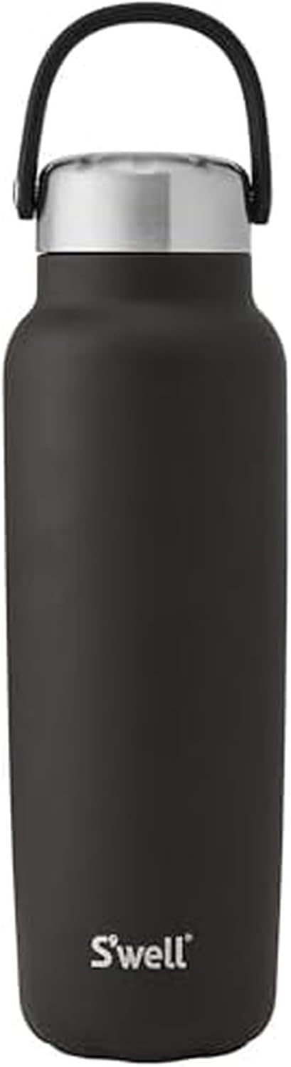 Recycled Stainless Steel Explorer with Insulated Lid and Handle, 32oz, Green Jasper, Triple Layered Vacuum Insulated Containers Keeps Drinks Cold for 42 Hours and Hot for 10
