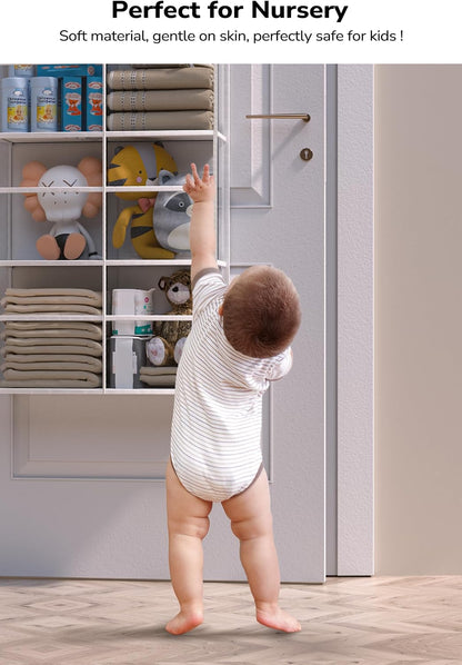 Clear Over Door Organizer, Extra Large Behind Door Storage with 10 Pockets.