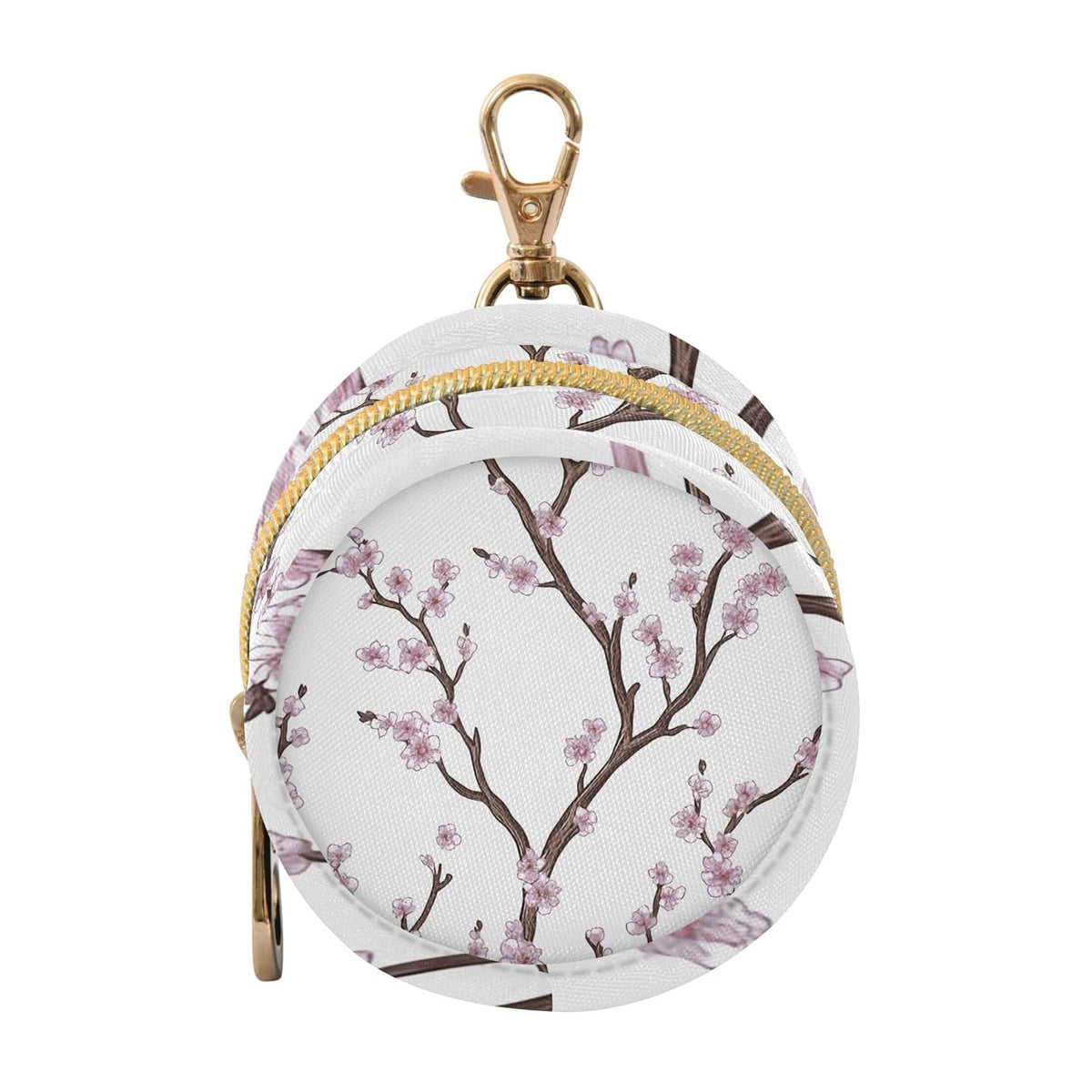 Beautiful Cherry Blossoms Baby Pacifier Holder Case, Dustproof Portable Storage Box for Diaper Bag Purse, Pacifier Storage Container for Boys & Girls