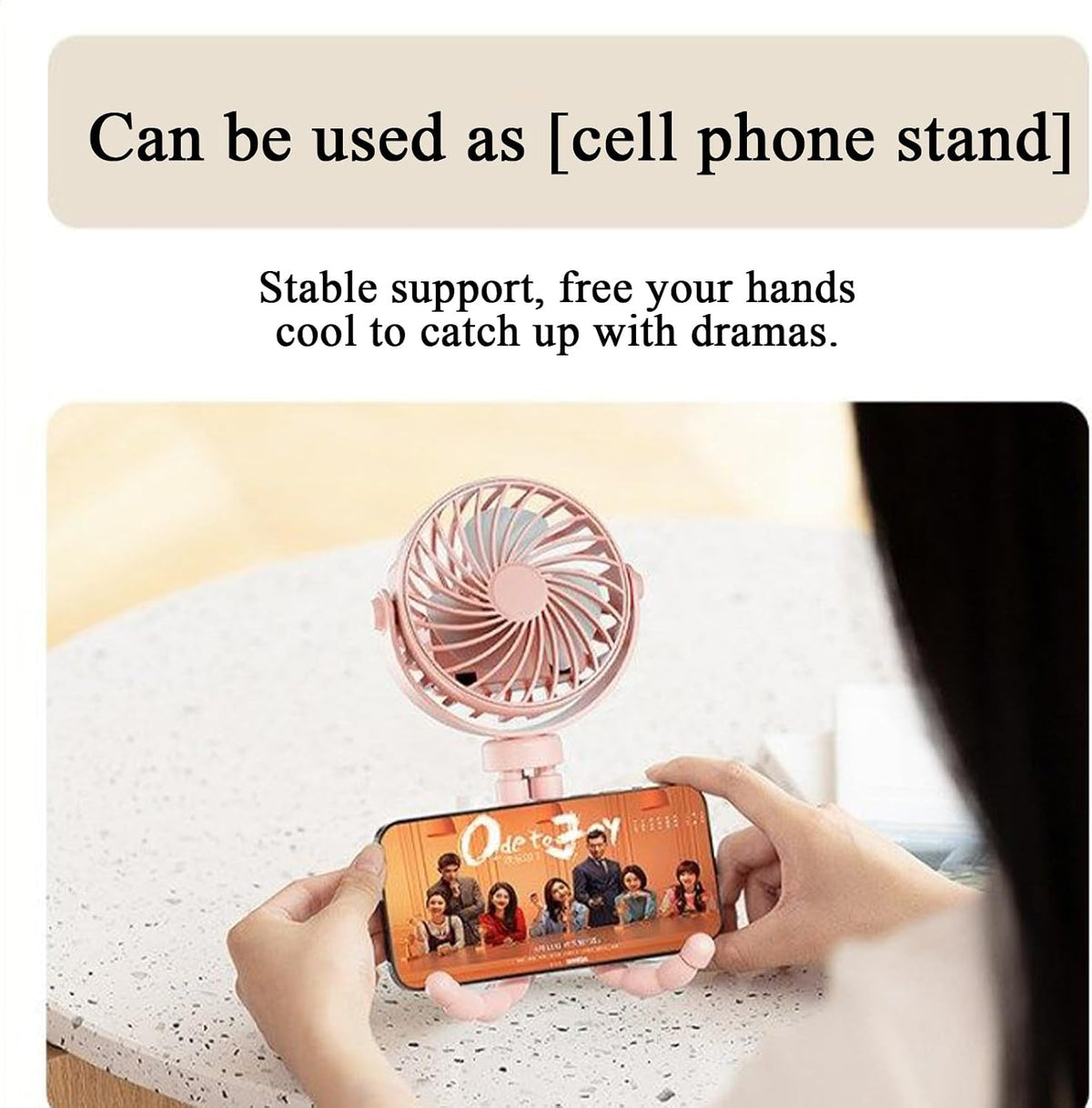 Portable Stroller Fan, USB Rechargeable Flexible Tripod Clip On Fan For Baby Stroller Car Seat, 3 Speeds Adjustable Personal Cooler