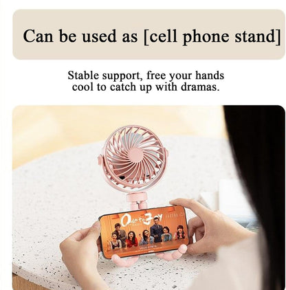 Portable Stroller Fan, USB Rechargeable Flexible Tripod Clip On Fan For Baby Stroller Car Seat, 3 Speeds Adjustable Personal Cooler