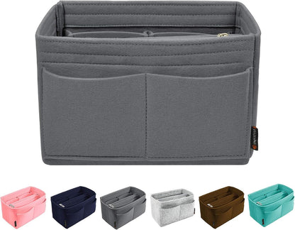 Purse Organizer Insert, Felt Tote Bag Organizer Insert with 5 Sizes, Handbag Dividers for Inside Purse, Compatible with Longchamp, Neverful, Speedy and More