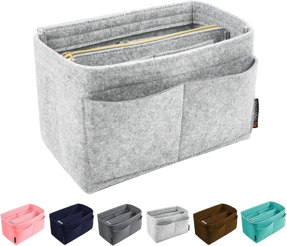 Purse Organizer Insert, Felt Tote Bag Organizer Insert with 5 Sizes, Handbag Dividers for Inside Purse, Compatible with Longchamp, Neverful, Speedy and More