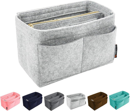 Purse Organizer Insert, Felt Tote Bag Organizer Insert with 5 Sizes, Handbag Dividers for Inside Purse, Compatible with Longchamp, Neverful, Speedy and More