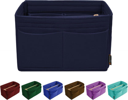 Purse Organizer Insert, Felt Tote Bag Organizer Insert with 5 Sizes, Handbag Dividers for Inside Purse, Compatible with Longchamp, Neverful, Speedy and More
