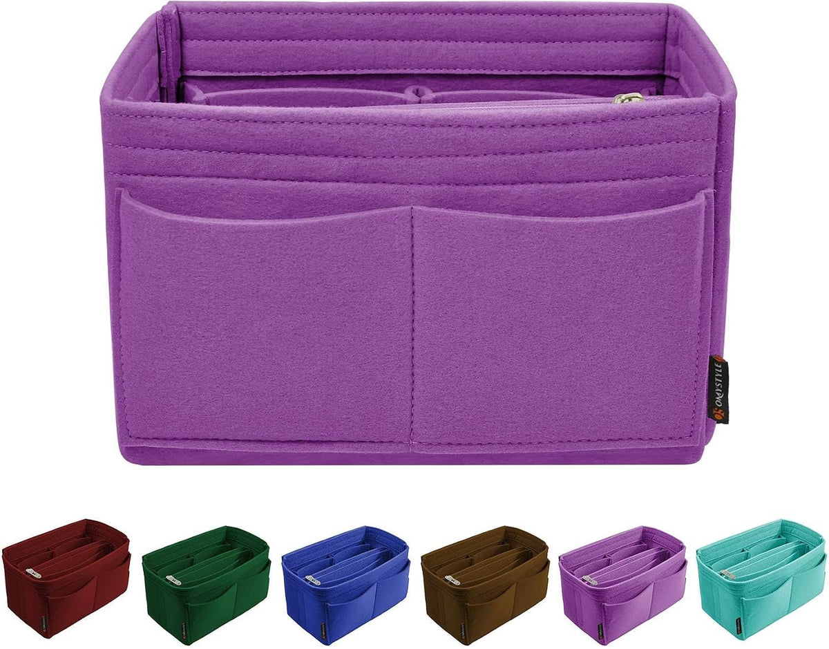 Purse Organizer Insert, Felt Tote Bag Organizer Insert with 5 Sizes, Handbag Dividers for Inside Purse, Compatible with Longchamp, Neverful, Speedy and More