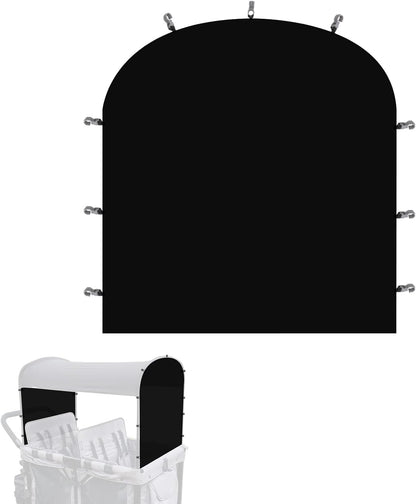 Side Breathable Sunshade Canopy with Clamps,UPF50+ Front and Rear Fence Sun Shields Compatible with Wonderfold Stroller Wagons W2/W4 All Model