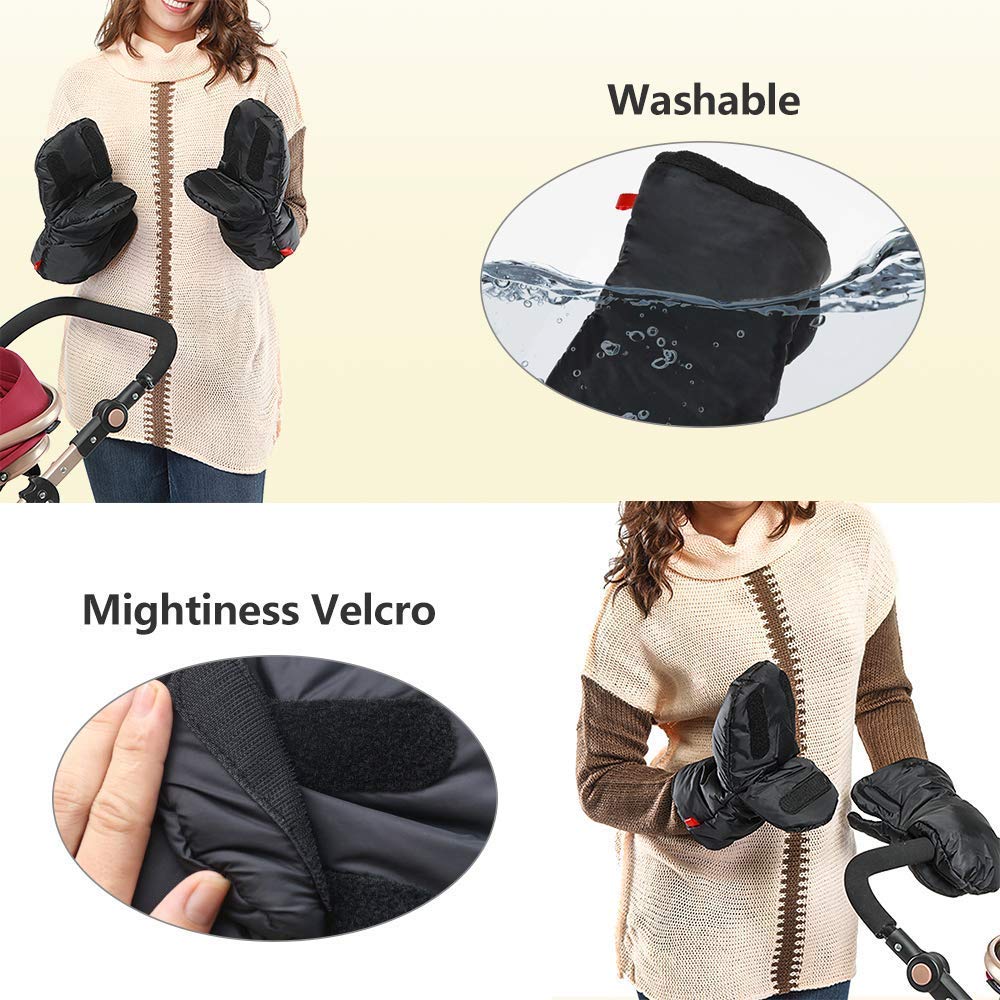 Winter Stroller Gloves, Universal Waterpoof Stroller Mitten Hand Muff