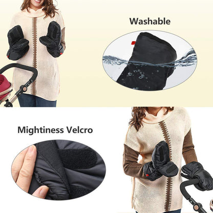 Winter Stroller Gloves, Universal Waterpoof Stroller Mitten Hand Muff