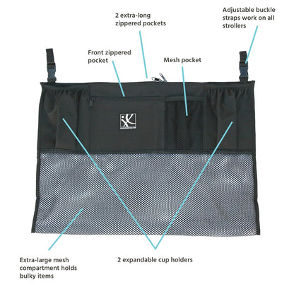 J.L. Childress Double Stroller Organizer & Caddy with Cooler, DoubleCOOL