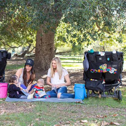 J.L. Childress Double Stroller Organizer & Caddy with Cooler, DoubleCOOL