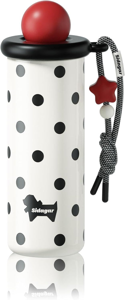 18 oz Tumbler with Straw, Insulated Stainless Steel Water Bottle, Travel Mug with Leak Proof Lid,Ceramic Coffee Cup for Women, Fits Cup Holder, BPA Free, Green