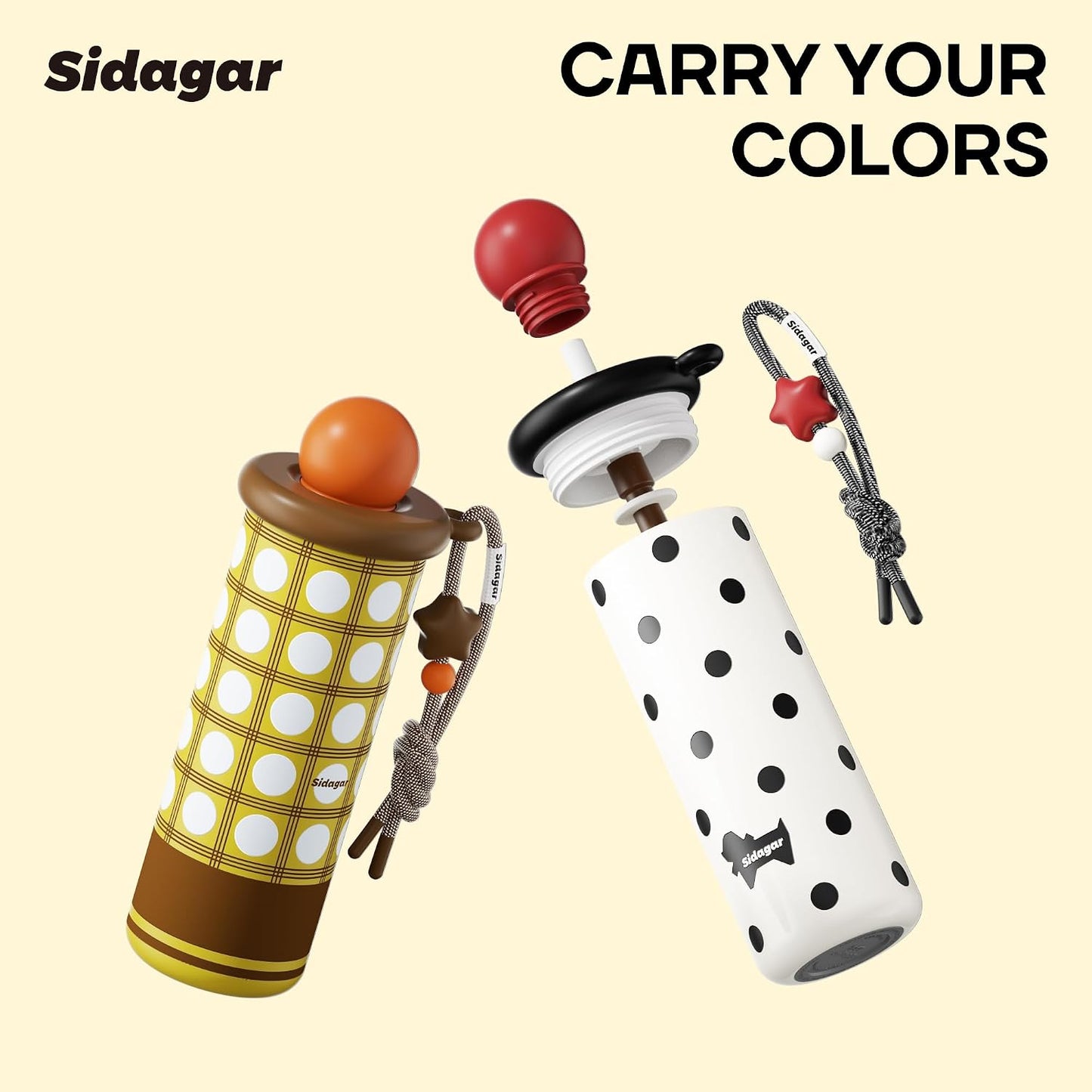 18 oz Tumbler with Straw, Insulated Stainless Steel Water Bottle, Travel Mug with Leak Proof Lid,Ceramic Coffee Cup for Women, Fits Cup Holder, BPA Free, Green