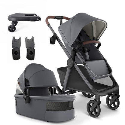 Ultimate 3 Stroller with Bassinet, Rider Board and Car Seat Adapter