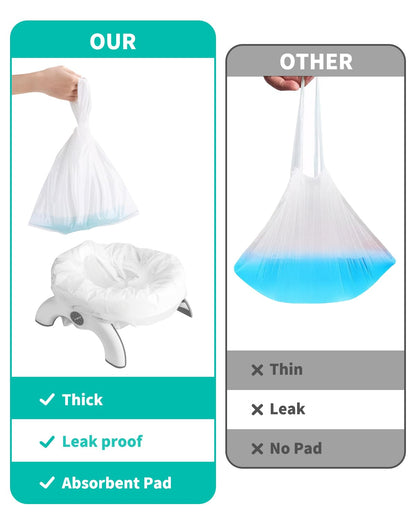 [90 Count] Disposable Potty Liners for OXO Tot 2-in-1 Go Potty