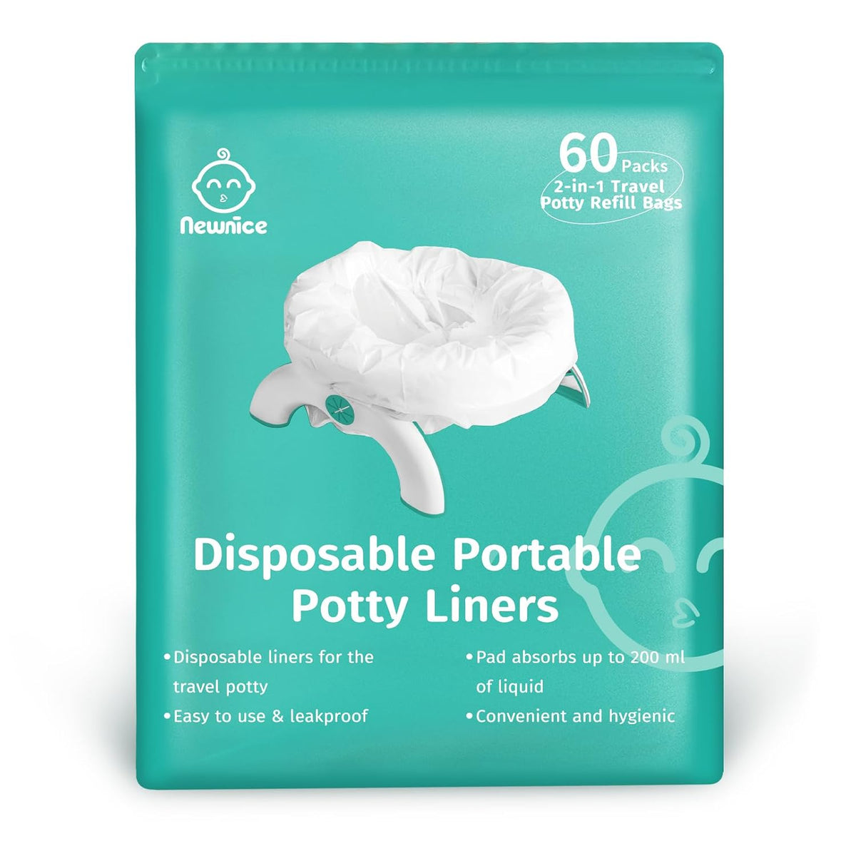 [90 Count] Disposable Potty Liners for OXO Tot 2-in-1 Go Potty