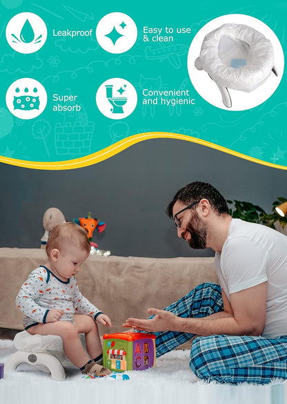 [90 Count] Disposable Potty Liners for OXO Tot 2-in-1 Go Potty