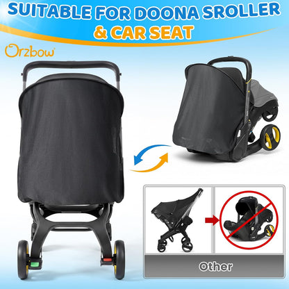 Sunshade Extension Compatible with Doona - All-Around Protection for Summer