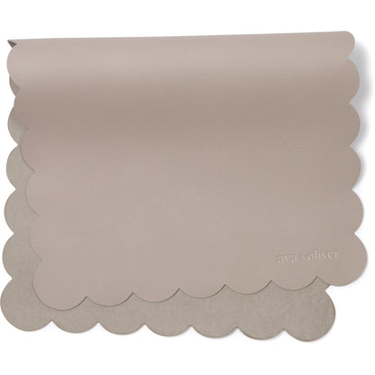 Vegan Leather Baby Changing Mat 16x30in, Wipeable, Foldable, Blue