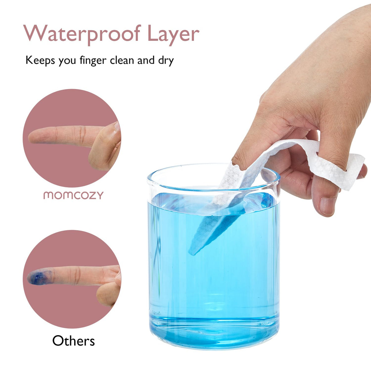 Baby Diaper Cream Applicator Kit - Spatula, Finger Wipes & Waterproof Sleeve