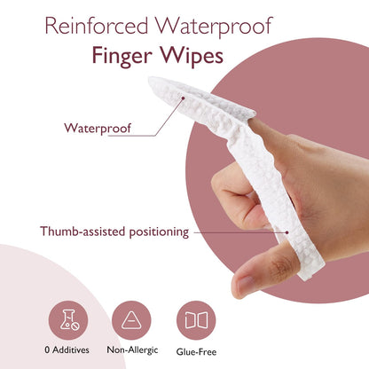 Baby Diaper Cream Applicator Kit - Spatula, Finger Wipes & Waterproof Sleeve