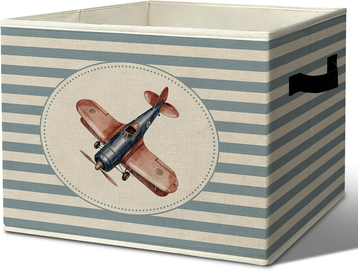 Rustic Where the Wild Ones Play Storage Bins Boxes with Handles - Colors A