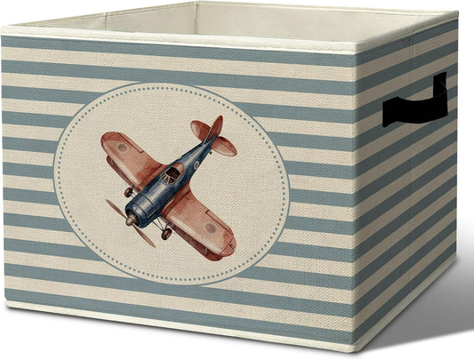 Rustic Where the Wild Ones Play Storage Bins Boxes with Handles - Colors A