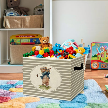 Rustic Where the Wild Ones Play Storage Bins Boxes with Handles - Colors A
