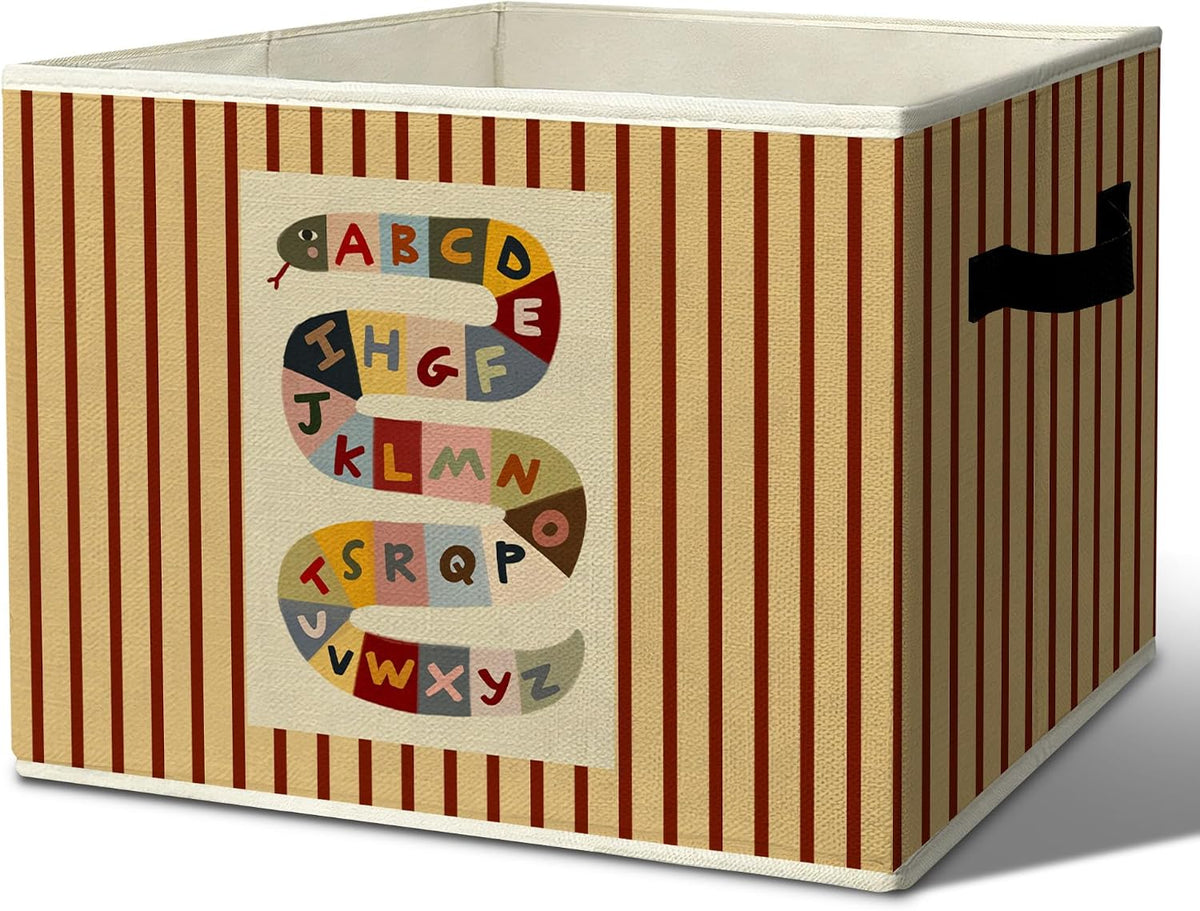 Rustic Where the Wild Ones Play Storage Bins Boxes with Handles - Colors A