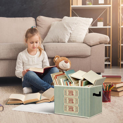 Rustic Where the Wild Ones Play Storage Bins Boxes with Handles - Colors A