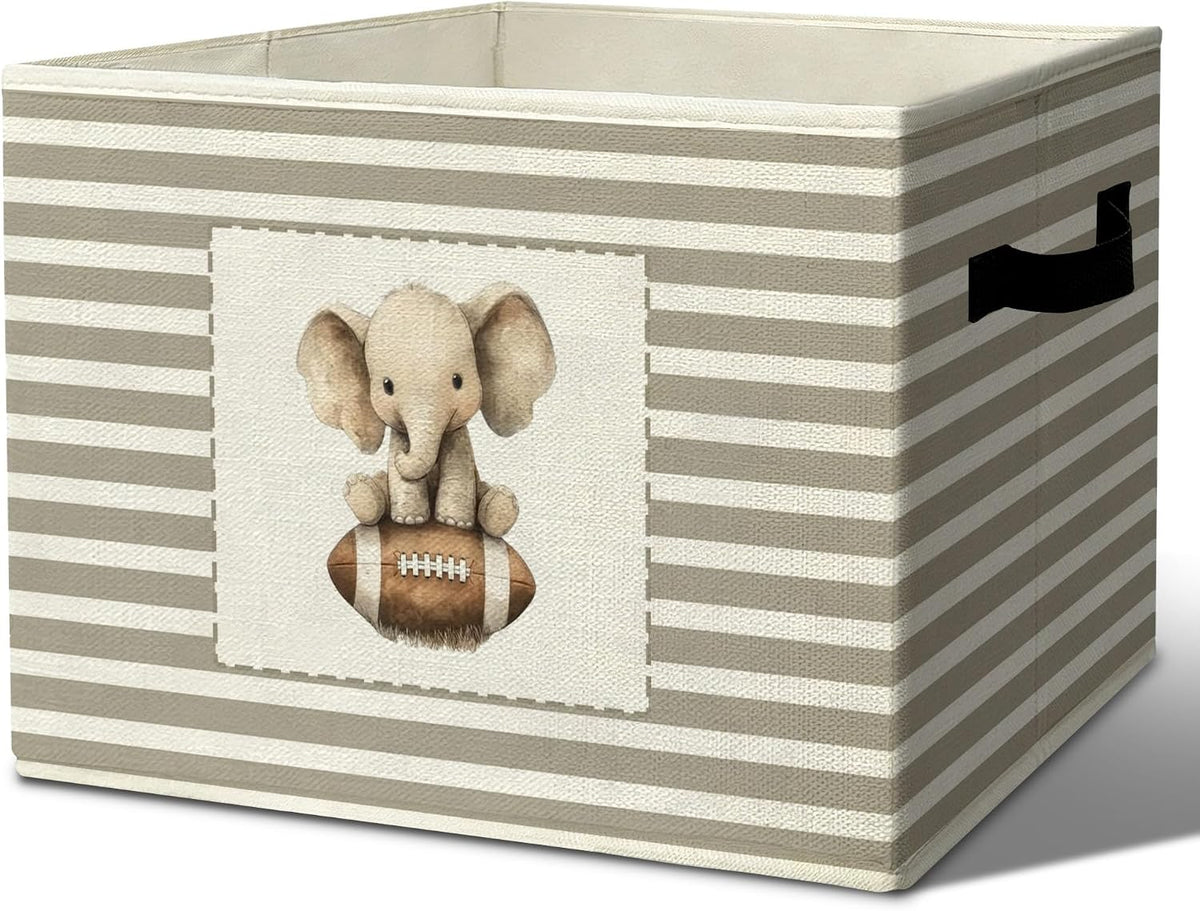 Rustic Where the Wild Ones Play Storage Bins Boxes with Handles - Colors A