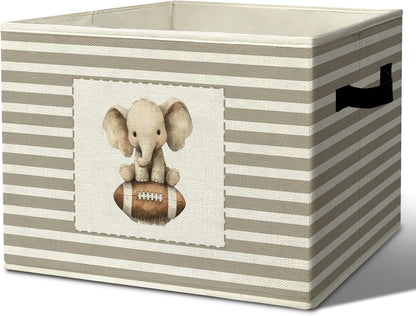 Rustic Where the Wild Ones Play Storage Bins Boxes with Handles - Colors A
