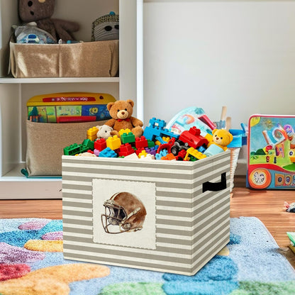 Rustic Where the Wild Ones Play Storage Bins Boxes with Handles - Colors A
