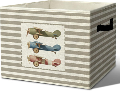 Rustic Where the Wild Ones Play Storage Bins Boxes with Handles - Colors A
