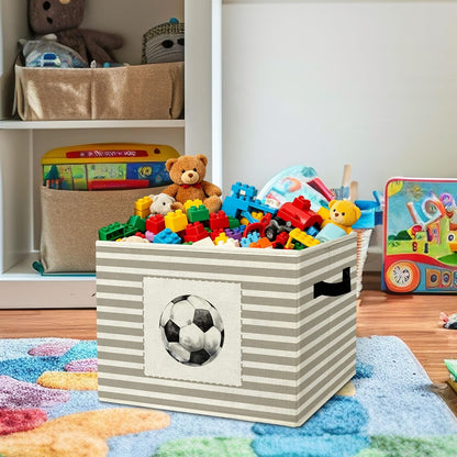 Rustic Where the Wild Ones Play Storage Bins Boxes with Handles - Colors A
