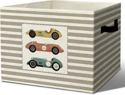 Rustic Where the Wild Ones Play Storage Bins Boxes with Handles - Colors A